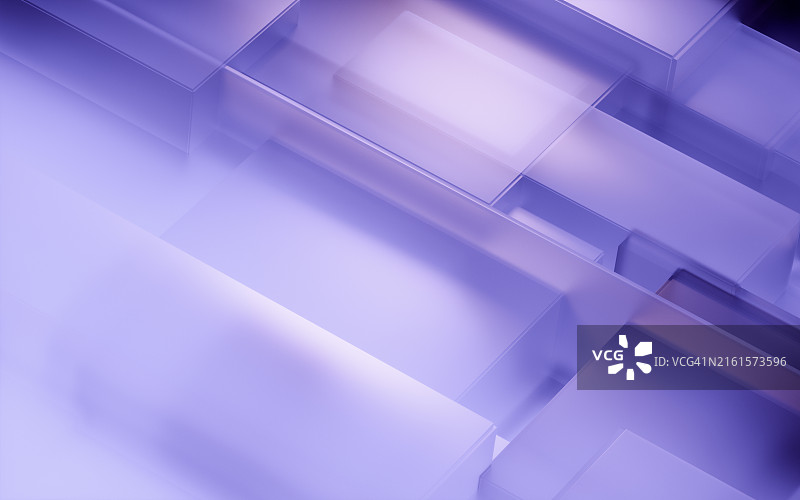 抽象透明立方体3D图图片素材