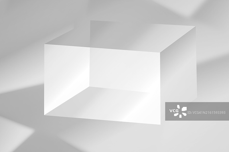 透明立方体抽象背景图片素材