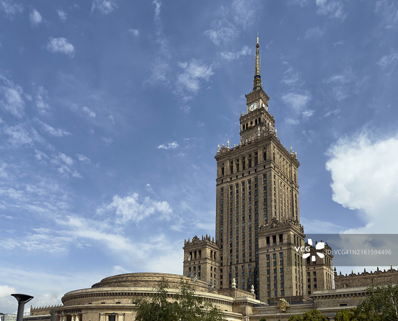 波兰华沙文化宫图片素材