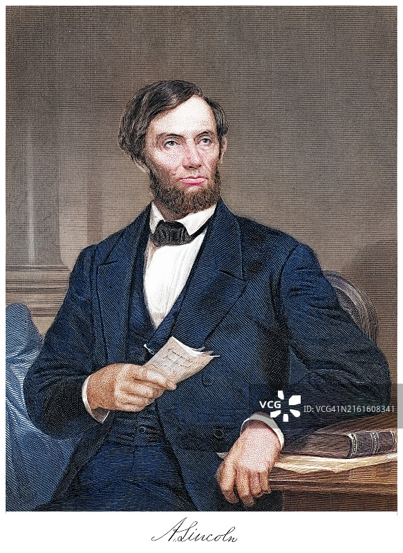 亚伯拉罕·林肯肖像图片素材