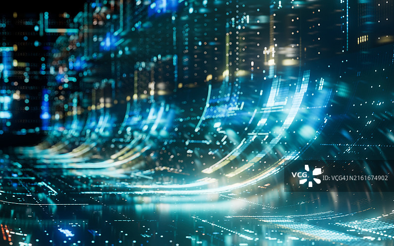 数字化转型人工智能技术背景图片素材