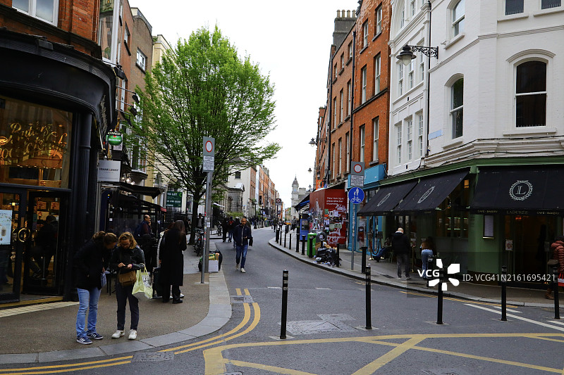 都柏林城市街道图片素材