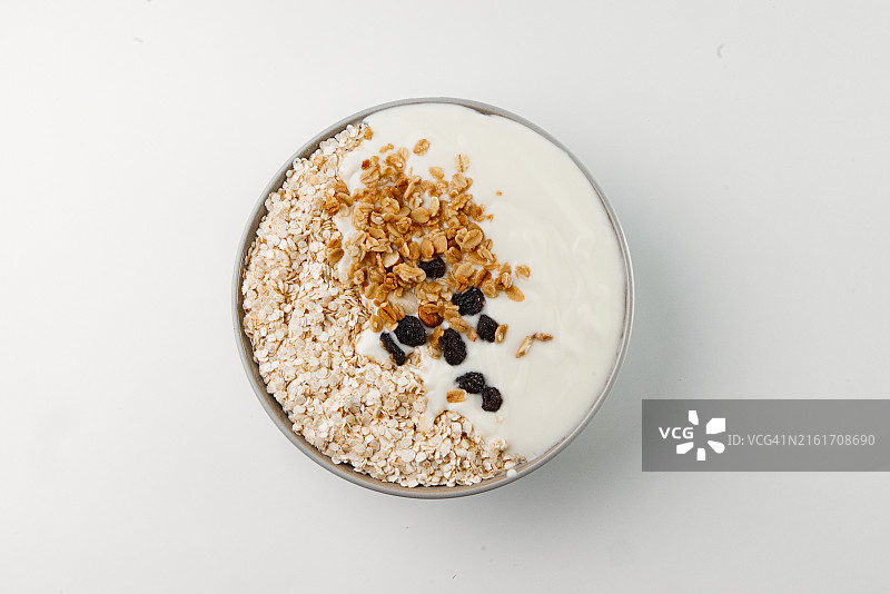 燕麦粥碗、藜麦燕麦杯图片素材