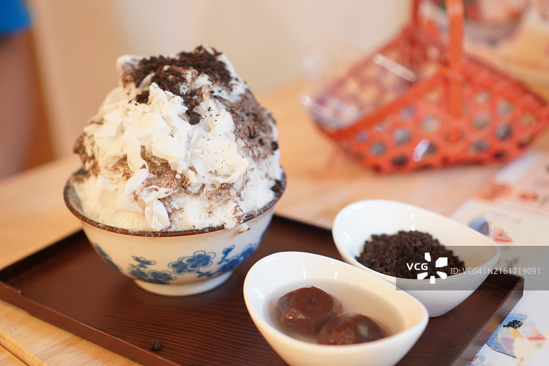 银河巧克力粉冰沙图片素材