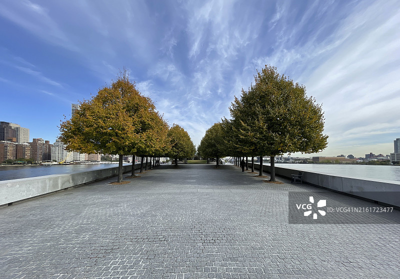 美国纽约市罗斯福岛罗斯福四大自由州立公园图片素材