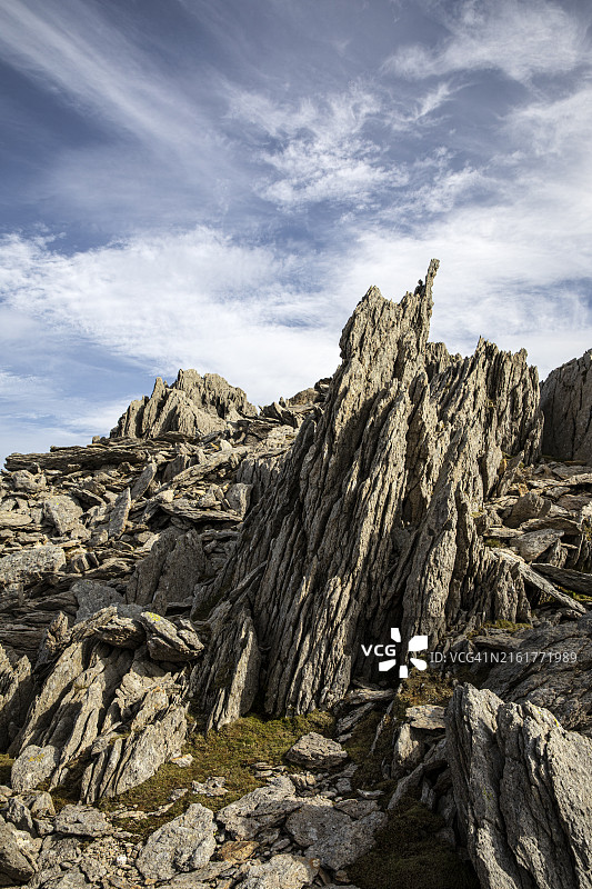 英国斯诺多尼亚格利德山脉图片素材