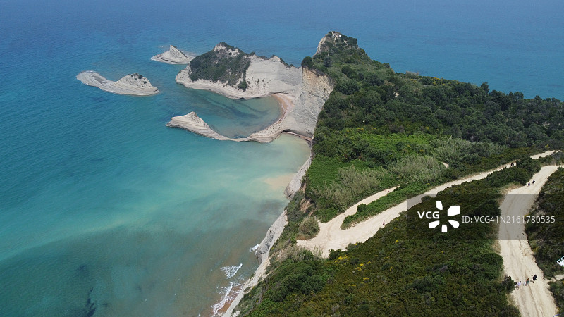 高角度海景图片素材