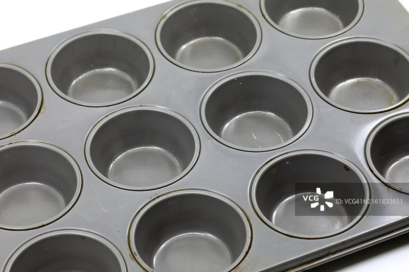 不粘马芬和纸杯蛋糕烤盘图片素材