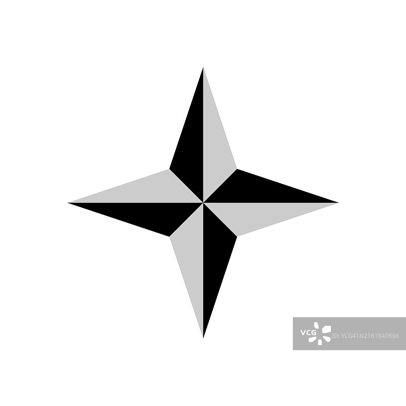 四角星图标矢量图形设计插画图片素材