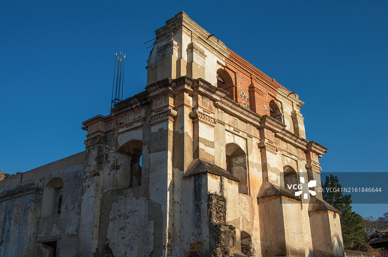 危地马拉萨卡特佩克斯省安提瓜的概念教堂图片素材
