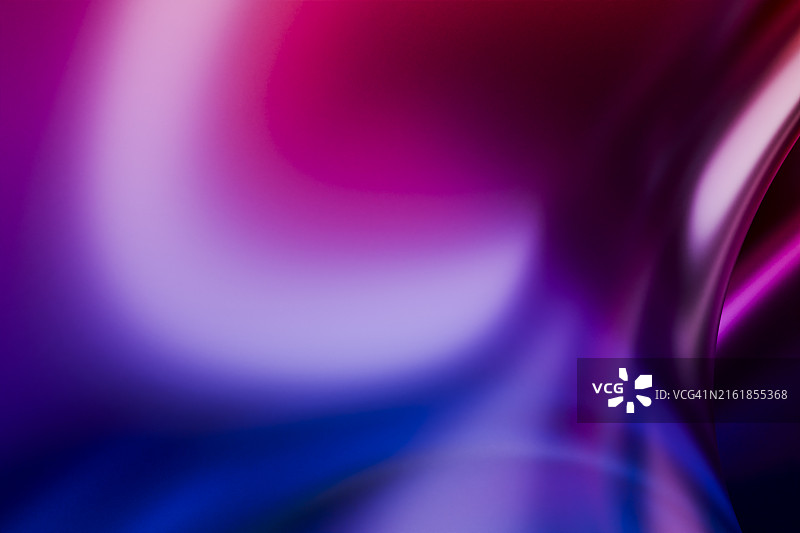 三维渲染图像前景中的抽象紫色模糊背景，正面视角图片素材