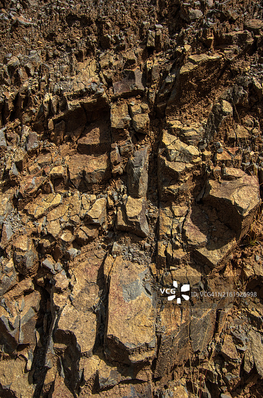 危地马拉萨卡特佩克斯圣克里斯托瓦尔埃尔阿尔托的岩石峭壁图片素材