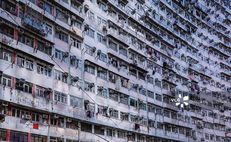 香港拥挤的住宅楼图片素材