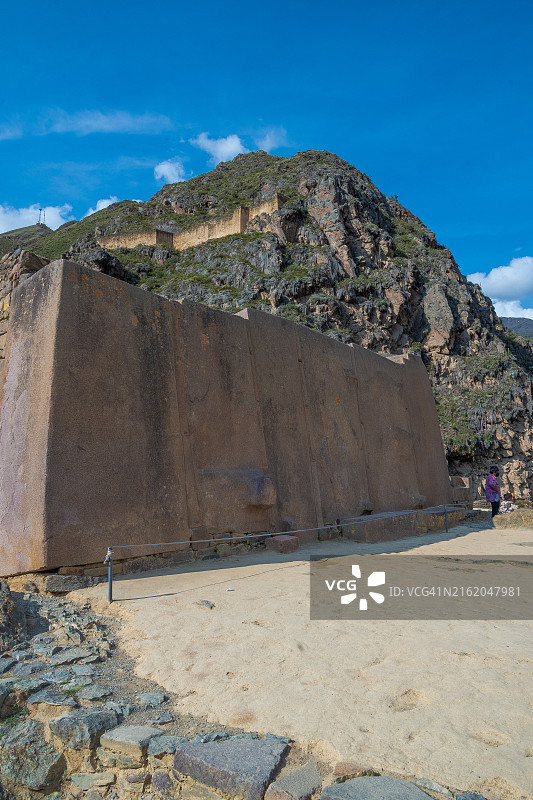 奥扬泰坦博印加文化古城，库斯科圣谷，秘鲁图片素材