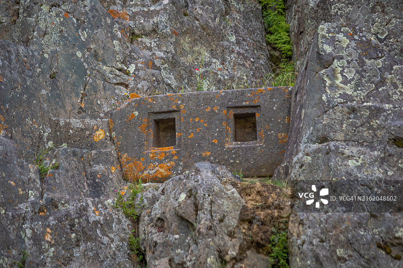 奥扬泰坦博印加文化古城，库斯科圣谷，秘鲁图片素材