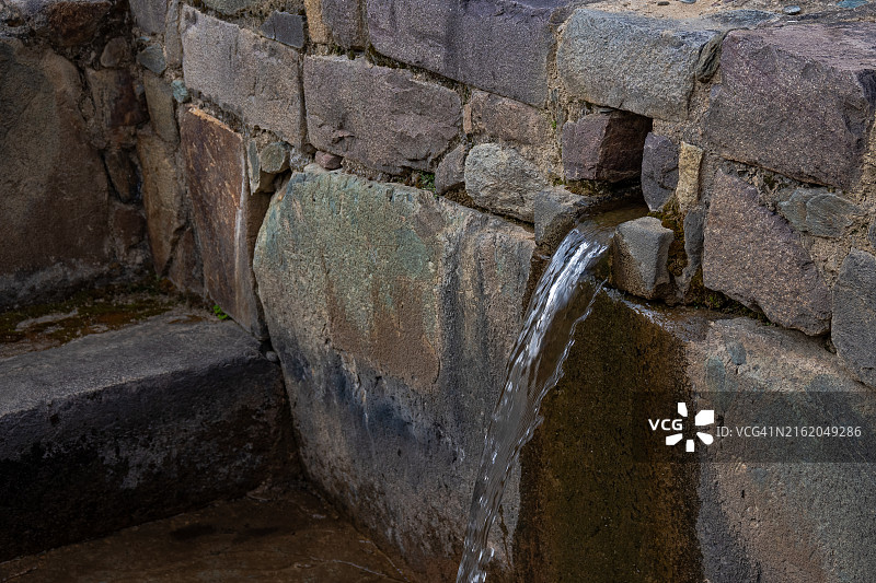 奥扬泰坦博印加文化古城，库斯科圣谷，秘鲁图片素材