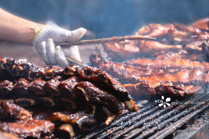 美味的烤排骨图片素材
