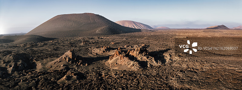 兰萨罗特岛蒂曼法亚国家公园全景图片素材