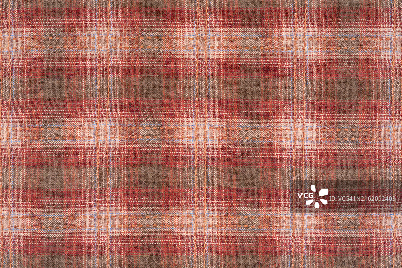 红色格子纺织品纹理背景图片素材