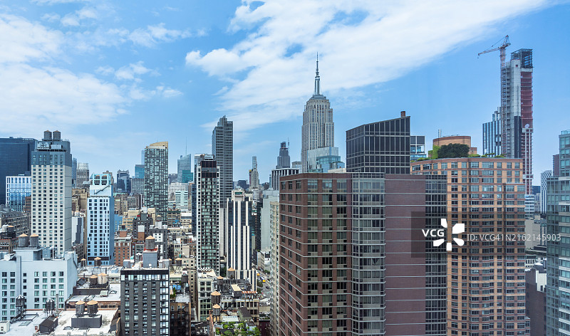 曼哈顿中城的俯视图图片素材