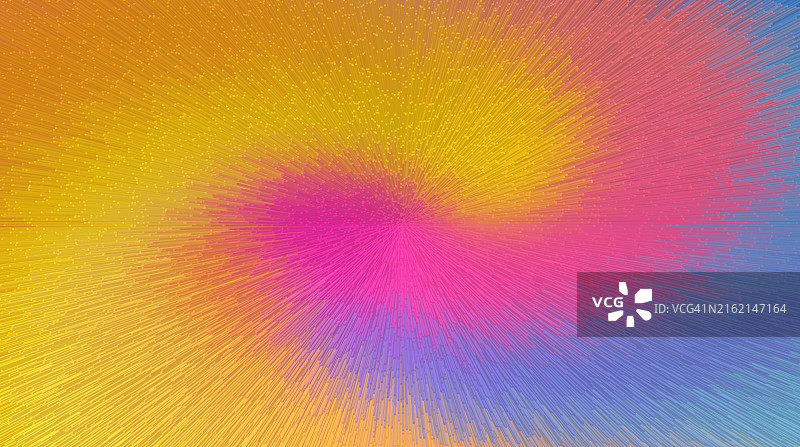 具有明亮、鲜艳和彩色三维线条的抽象图案图片素材