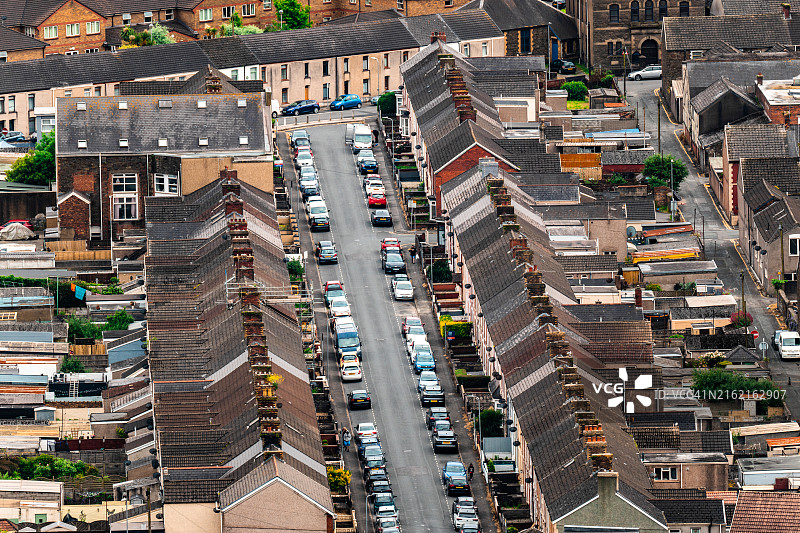 英国威尔士塔尔伯特港住宅区房屋图片素材