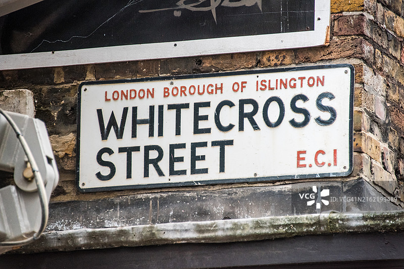 怀特克罗斯街标志图片素材