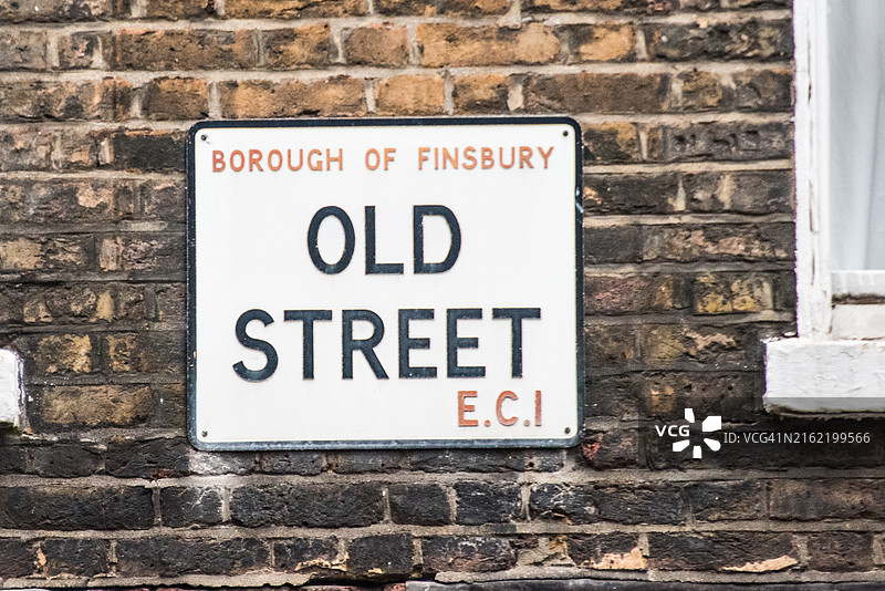 老旧街道标志图片素材