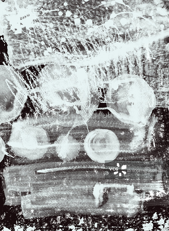 黑白抽象画图片素材