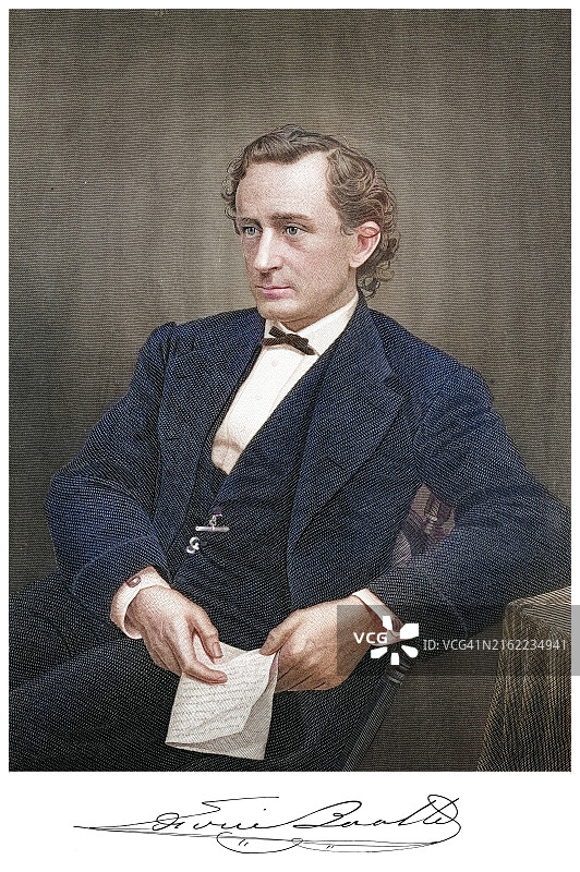 美国演员埃德温·托马斯·布斯肖像图片素材