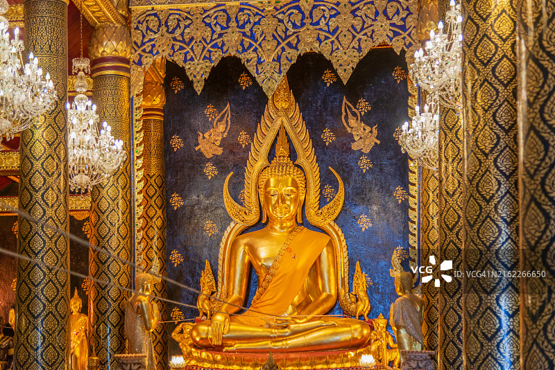 泰国披集佛寺的成功佛图片素材