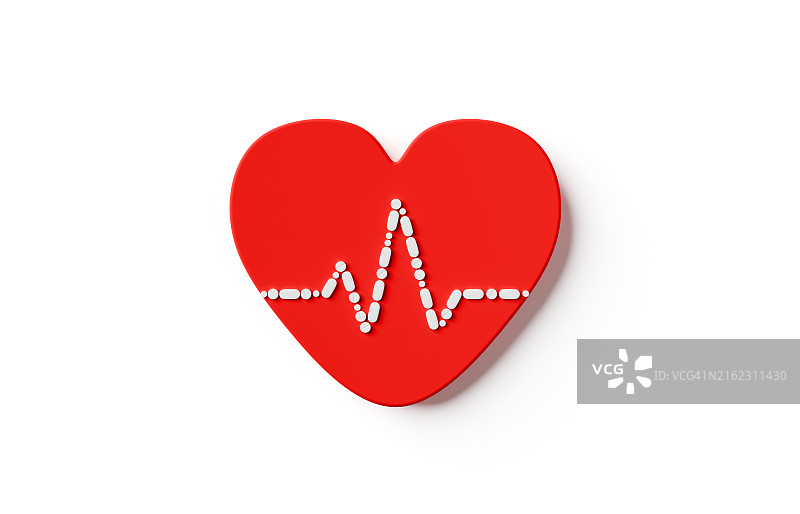 药丸组成的图表心形图片素材