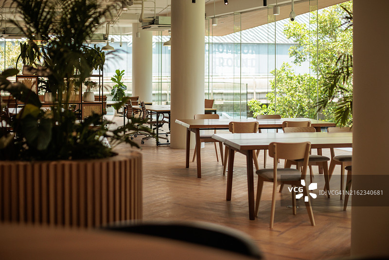 现代办公自助餐厅图片素材