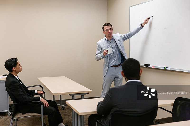 办公室里的商业策略会议演示图片素材