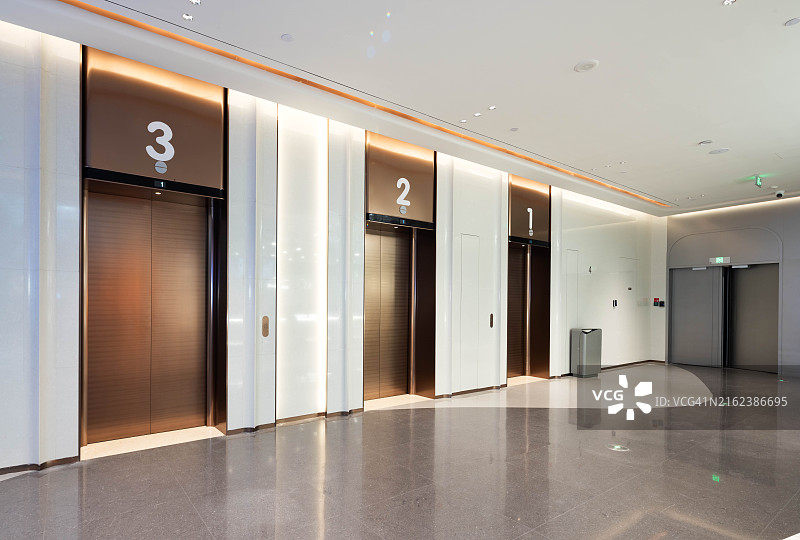室内电梯厅场景图片素材