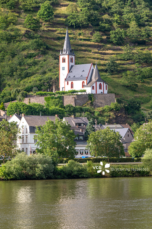 德国圣约翰尼斯和摩泽尔河图片素材