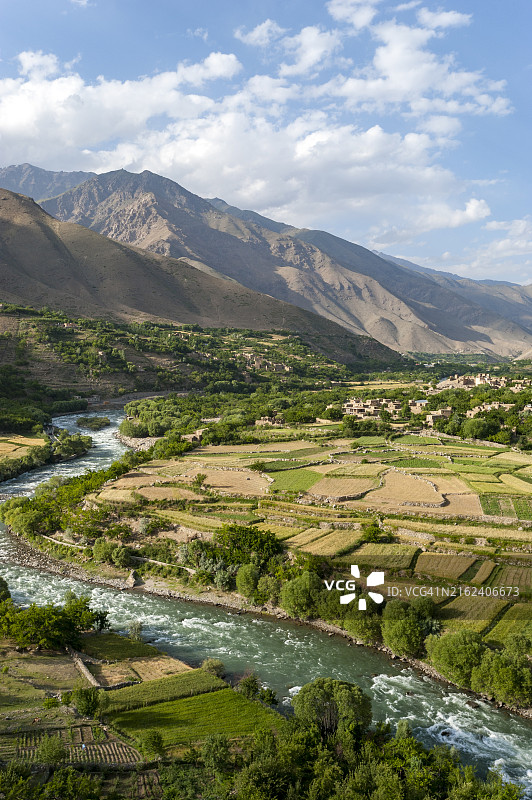 潘杰希尔山谷图片素材