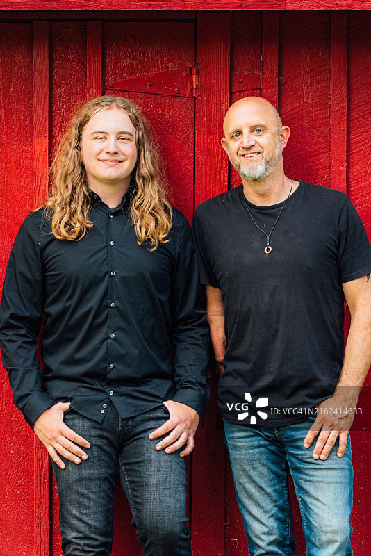 父子俩图片素材