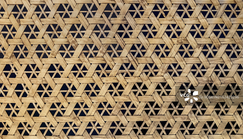 手工竹编特写镜头图片素材