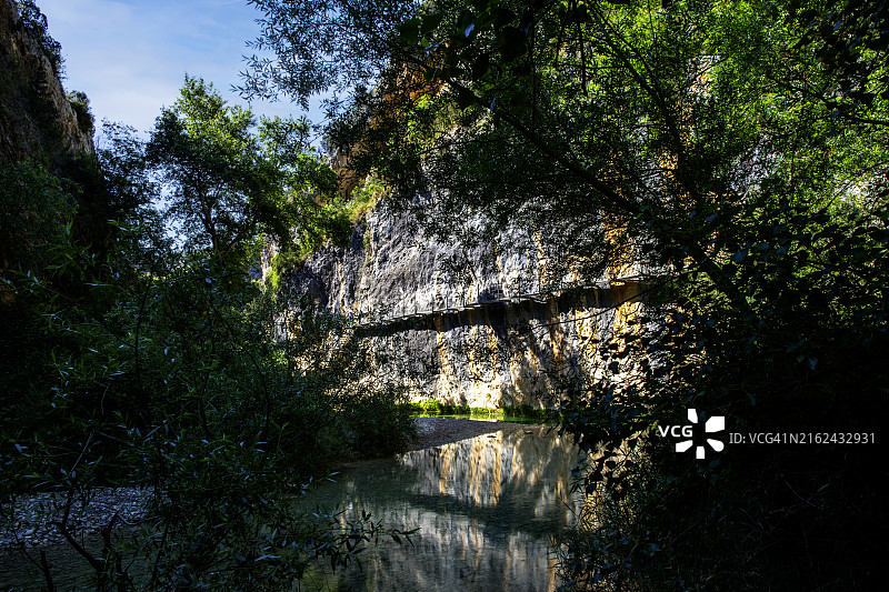 韦斯卡省阿尔克萨尔栈道图片素材