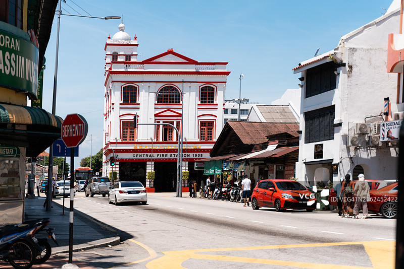 马来西亚槟城殖民时期建筑图片素材