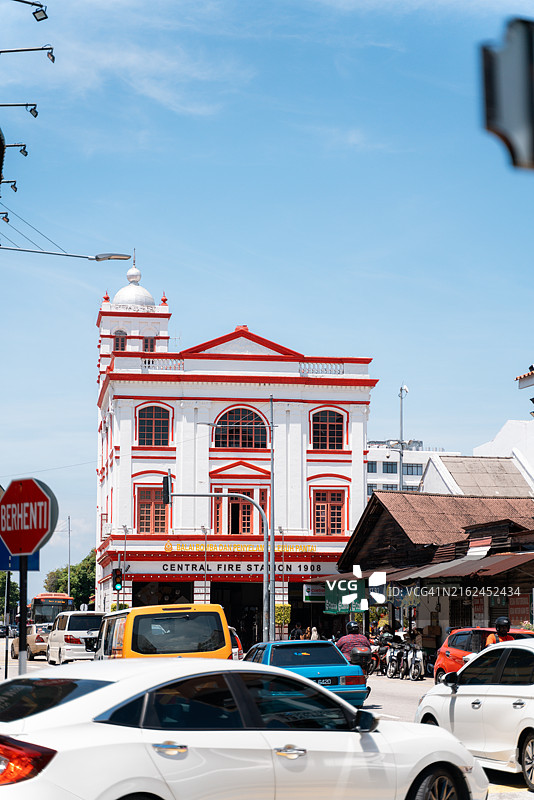 马来西亚槟城殖民时期建筑图片素材