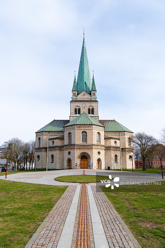腓特烈港教堂，腓特烈港，北日德兰，丹麦图片素材