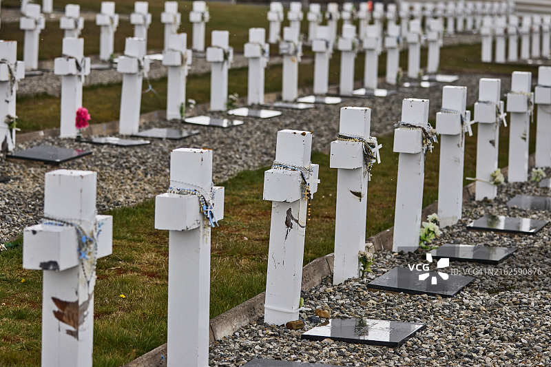 阿根廷达尔文公墓。马尔维纳斯群岛图片素材