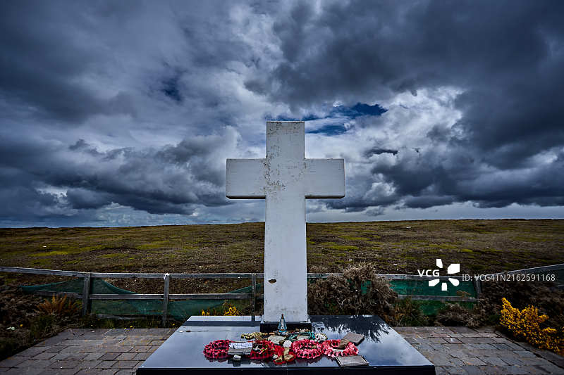 阿根廷达尔文公墓。马尔维纳斯群岛图片素材
