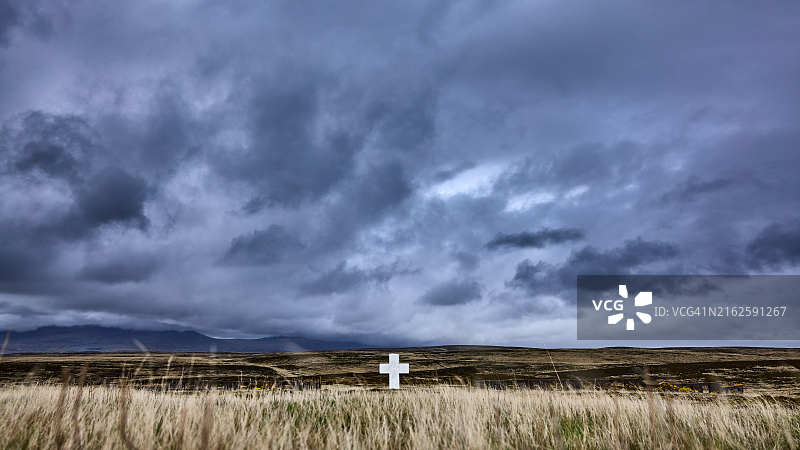 阿根廷达尔文公墓。马尔维纳斯群岛图片素材