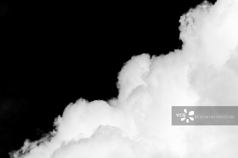 美丽的黑白云彩，自然背景图片素材