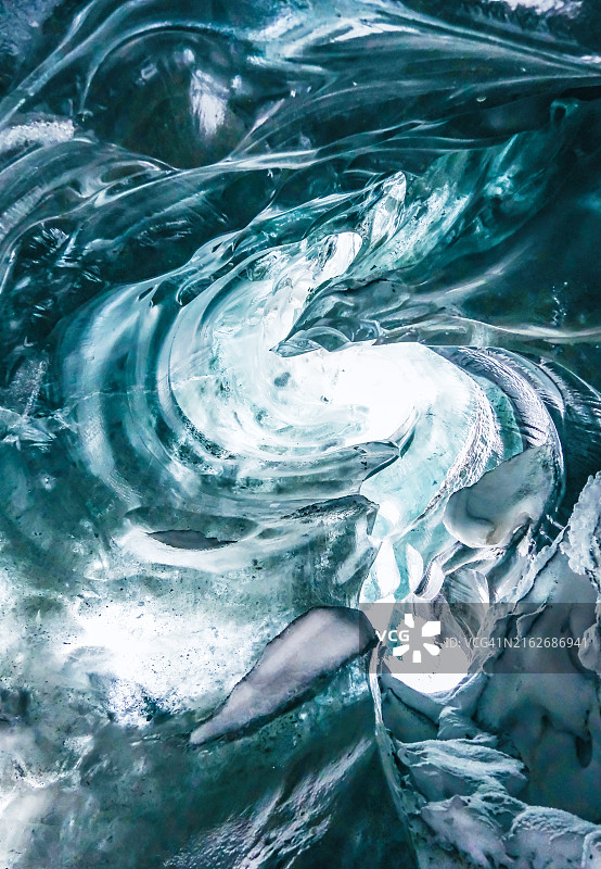 冰岛的冰特写图片素材