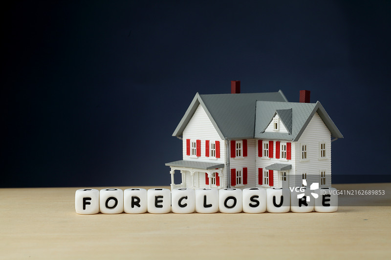 模型房和止赎积木，特写图片素材