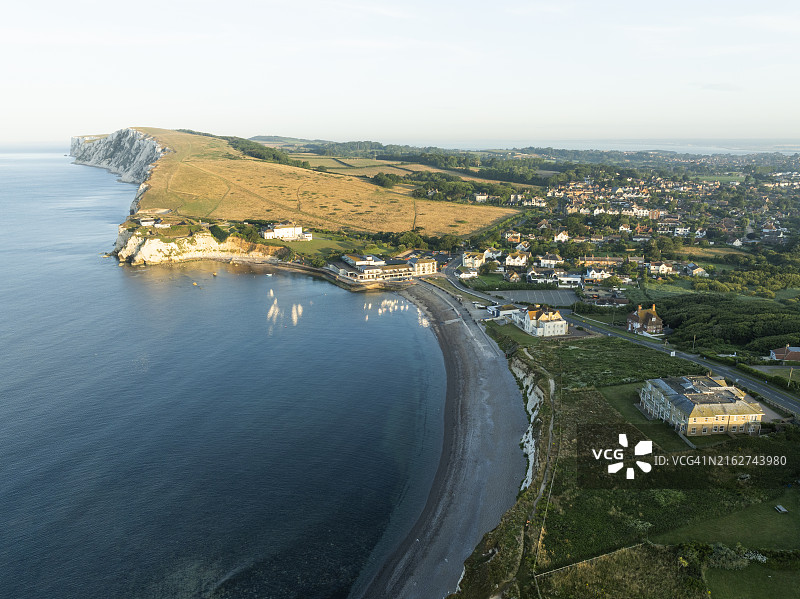英国海岸线，怀特岛图片素材
